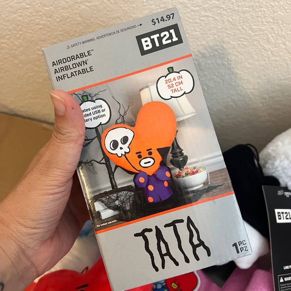 BT21 Bundle, BT21 Halloween Bag Charm, BT21 Tata Inflatable, BT21 Beanies - Picture 4 of 6